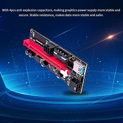 Conectores Adaptador GPU PCI-E 60cm Ver009S PCI-E Riser Card Pcie 1x a 16x USB 3.0 Extender de cabo de bom desempenho-