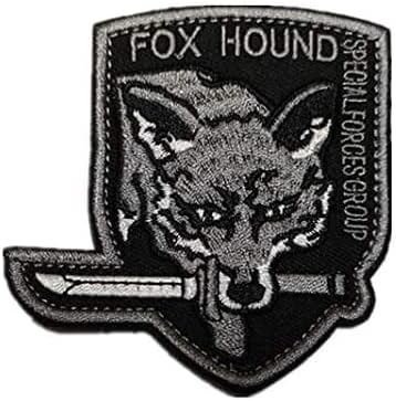 Fox Hound Special Force Group Metal Gear Game Borderyer Backer para Hook & Loop Moral Patches Tactical Military Bistê