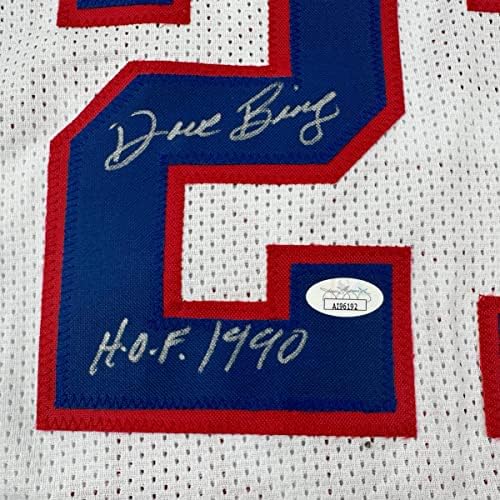 Autografado/assinado Dave Bing Hof 1990 Arte de Detroit Jersey de basquete JSA CoA