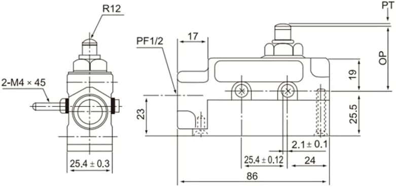 TZ-6003 Chave de limite micro limite de elevador de alta temperatura
