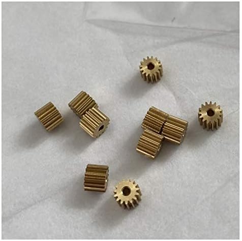 UNBGTXE P-S 10pcs engrenagens 0,3m 15t Copper Small Gear 1,48 1,5 1,98 2 mm Diâmetro Gear de diâmetro S-PIU