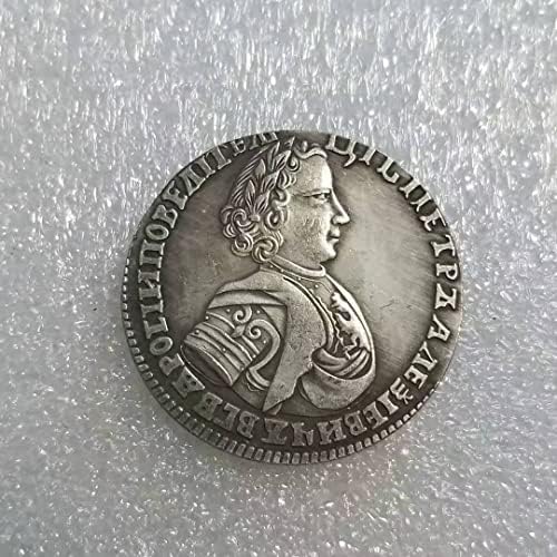 Avcity Antique Handicraft 1724 Rússia Portina 50 Kopek Replica Coin Coin 1664