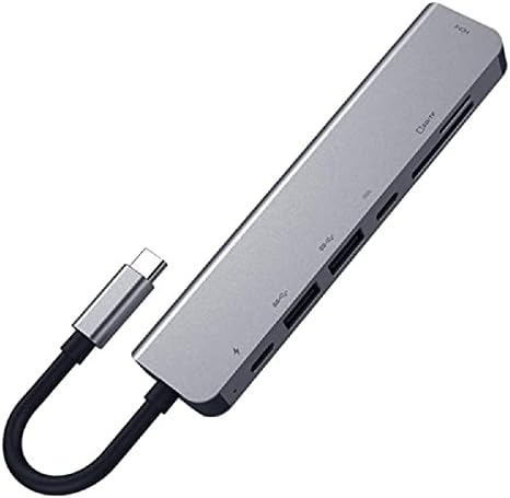 7-em 1 USB C Cubra T Tipo C 4K HDMI RJ45 USB SD/TF CARDE LEITOR PD FAST CARGA USB DOCK para dispositivos inteligentes