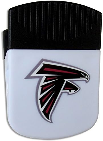 Siskiyou Sports NFL Atlanta Falcons Unisisex 2 PC Conjunto de churrasco e clipe de chip, cores de equipe, tamanho único