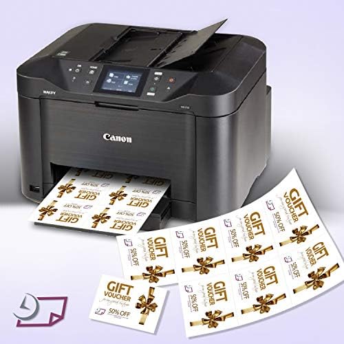 8-1/2 x 11 Impressora a laser/jato de tinta em branco Cartões perfurados 8 por página-4-1/4 x 2-3/4 cada cartão