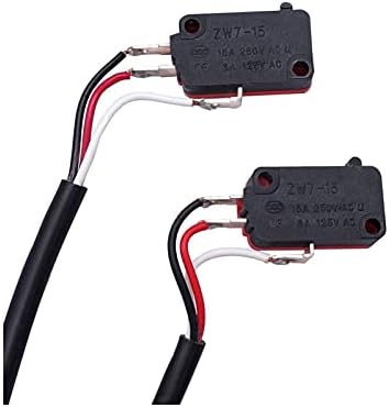 INANIR 2PCS Micro -switch momentâneo SPDT 1 NÃO 1 BOTTON NC 125V 6A 250V 15A AC SNAP SNAP Ação Chave de limite