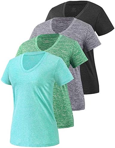 Xelky 3-4 pacote pacote feminino fade seca tsshirt