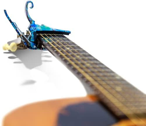 Capo de guitarra de mudança rápida do Kyser para guitarras acústicas de 6 cordas