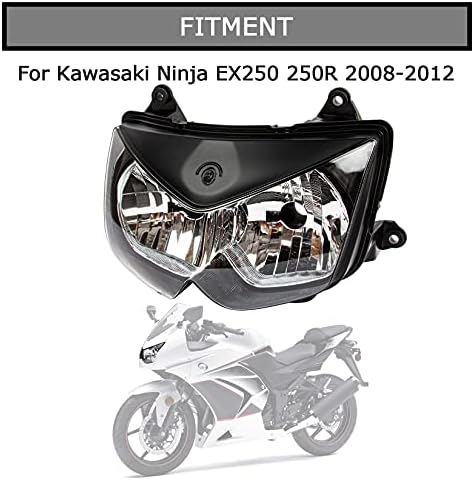 MOTOCYCLY FRONTLIGHTLAMP LIGHTBLIES LIGHTBLIES TAPLO PARA KAWASAKI NINJA EX250 250R 2008 2009 2010 2012 2012 2012