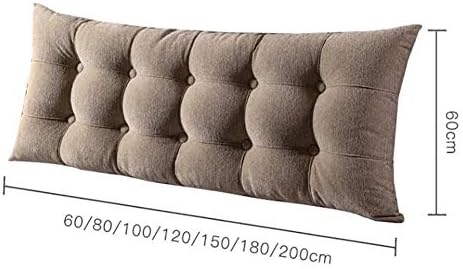 F-LFJBK Cabela de cabeceira de cabeceira de cabeceira estofada travesseiro de cunha Triangular travesseiro de leitura triangular Posicionamento grande suporte de posicionamento para sofá-cama tatami marrom 120x60x20cm