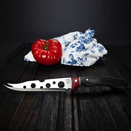 Faca de queijo Tomato | Alça grande | Aço premium, ferramenta de barra, faca gourmet