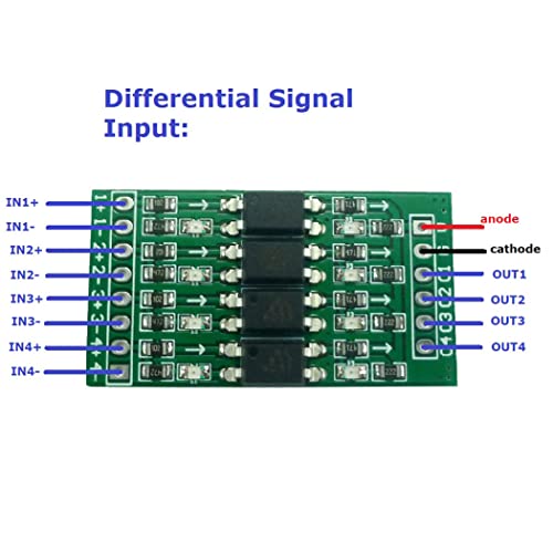 4Cannels em 24V Módulo de conversão de nível lógico digital de 5V PNP/NPN para NPN Isolamento óptico para Arduino UNO Nano STM32 AVR