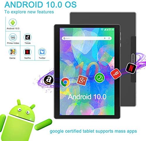 Comprimido hoozo 10 polegadas, comprimido Android 10.0 com 32 GB de 6000mAh de bateria hd touchscreen comprimidos