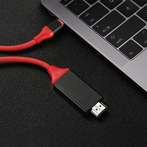 Cabo USB-C/PD 4K HDMI compatível com Samsung Galaxy S23 com 2160p@30Hz, cabo de 6 pés/2m [Red, Thunderbolt 3 Compatible]