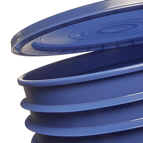 Hudson Exchange 5LHV Blue reutiliza Easy Peel Ting por 3,5, 5, 6 e 7 galetas, HPDE, azul