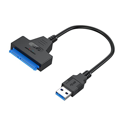 Urelegan SATA para cabo USB, USB 3.0 para SATA III Adaptador de driver duro compatível com HDD e SSD de 2,5 [não suporta