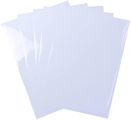 20 folhas Crystal Clear Printable VinyL Sticker Papel Somente para impressora a laser 8,5x11 polegadas Transparente papel auto-adesivo