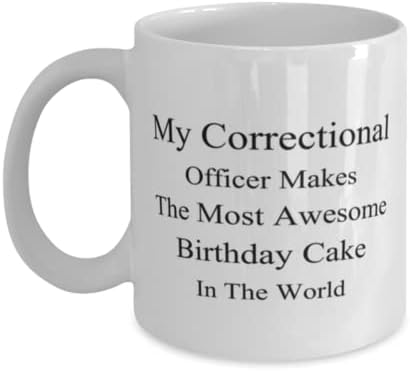 Oficial correcional Caneca, meu oficial correcional faz o bolo de aniversário mais incrível do mundo, idéias de presentes exclusivas