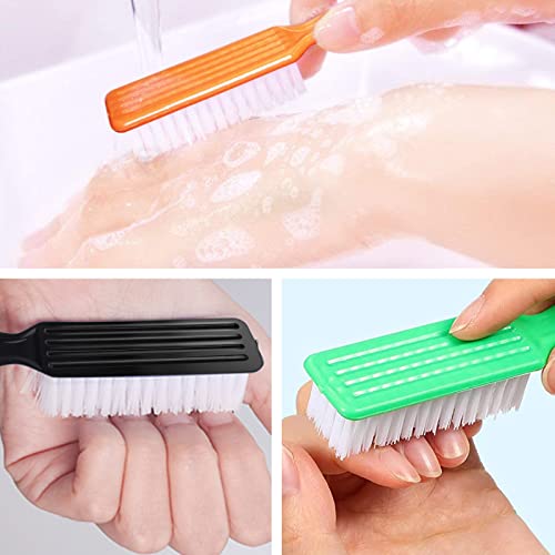 10 PCs Handle Grip unha Brush, NiceMovic Mandnetail Finger Cleanger Brush Manicure Tools Scrub Limping Bruckes Kit, Use