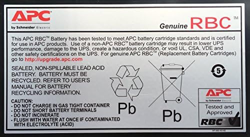 APC RBC17 Cartucho de bateria 17