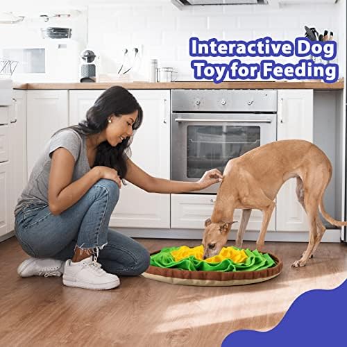 Fluffle tapete para cães, farejando o tapete de alimentação lenta dos brinquedos interativos de cães para treinamento e alívio