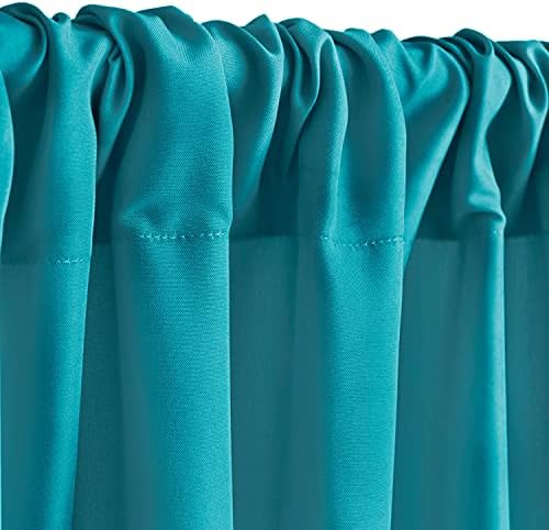 Cortinas de pano de fundo turquesa de hiasan para festas, cortinas de pano de fundo de fotografia de poliéster para reuniões de