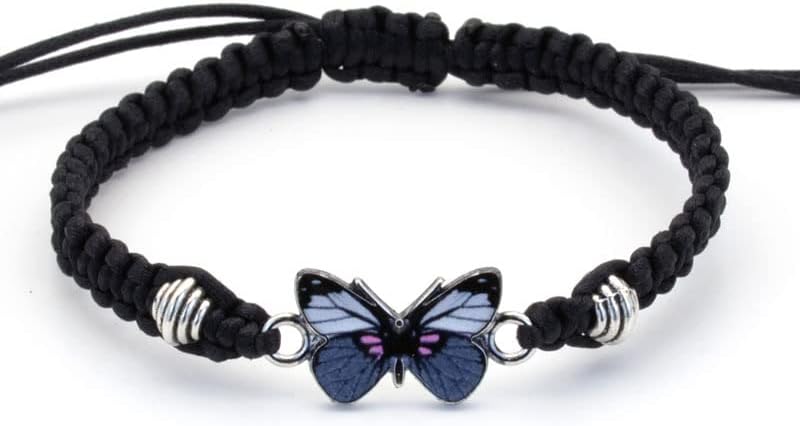 Pulseiras coloridas de charme de borboleta bling butterfly