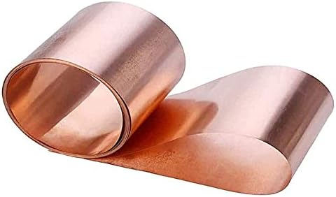 Folha de cobre Yiwango folha 99,9% de cobre folha de metal alumínio T2 High Purity Metal Foil Rol, espessura 0. 5mm de lençóis de cobre de placa de latão de 5 mm