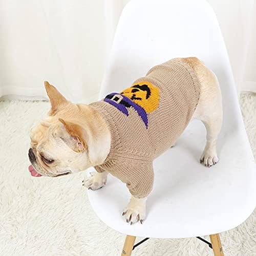 Suéteres cachorros de inverno roupas quentes - suéter de cachorro Halloween