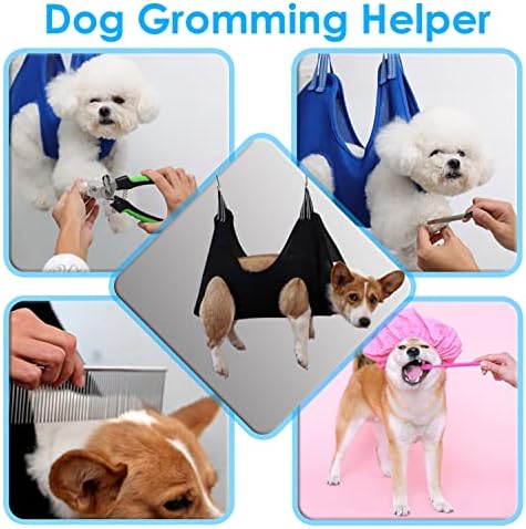 Apzek Dog Brooming Hammock Harness, Pet Hammock Helper for Dogs Cats, Arnês de Restrinho de Prepares para Pet para