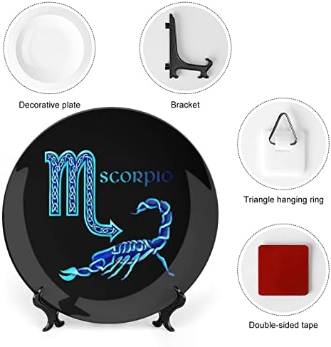 Placa decorativa escorpiocerâmica com stand Plate Home de China Clina personalizada para a cozinha da sala de estar