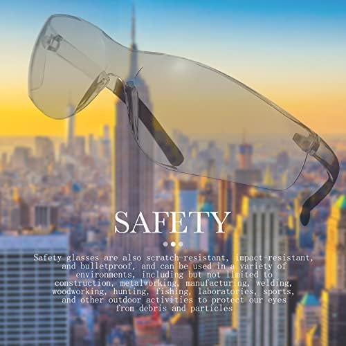 Óculos de segurança de 50 PCs de 50 PCs impactam os óculos de arranhões UV Proteção para os olhos a granel para homens