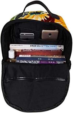 VBFOFBV Backpack de laptop casual leve para homens e mulheres, colheita de girassol outono