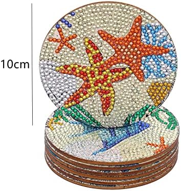 Conjunto de montanhas -russas de pintura de diamantes do oceano ymqianyu - 8pcs DIY diamante artesanato marítimo kits de montanha