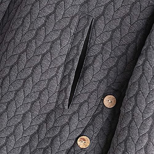 Jackets Nokmopo para Mulher Fashion Fashion Autumn/Winter Compoled reversível lã Sweetshirt Jacket