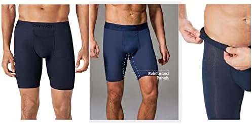 Tommy John Men's Underwear - Second Skin Boxer Brief com bolsa de contorno e uns mais longos de 8