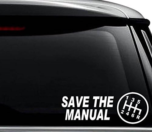 Salve o adesivo de decalque japonês JDM manual para uso em laptop, capacete, carro, caminhão, motocicleta, janelas, pára-choques,