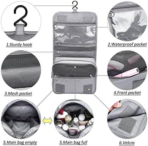 Bolsa de higiene pessoal para homens homens pendurando sacos de maquiagem Bolsa de viagem Organizer para produtos de higiene