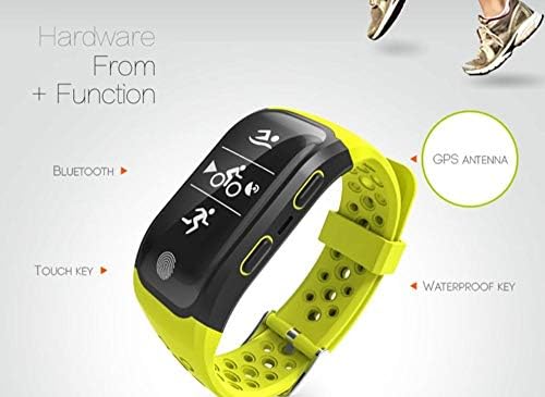 Rastreadores de atividades hetsi smartwatches fitness ip68 pedômetro à prova d'água Monitoramento de freqüência cardíaca esportiva, vermelho adequado para sistemas Android ou iOS