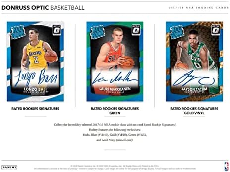 2017-18 Panini Donruss Optic Basketball Hobby Box - 20 pacotes