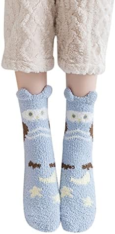 Meias de inverno Afeidd para meias de lã de lã de coral feminino