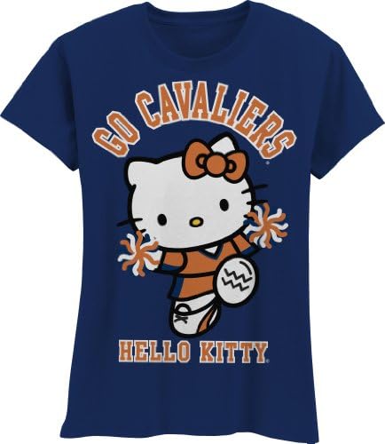 NCAA Virginia Cavaliers Hello Kitty Pom Pom Girls 'Crew camiseta