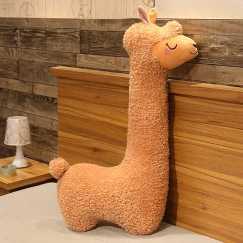 Yudong 29,5 Alpaca gigante Pillow Pillow Llama Brinquedos de animais de pelúcia, travesseiro de corpo comprido e macio de lhama,