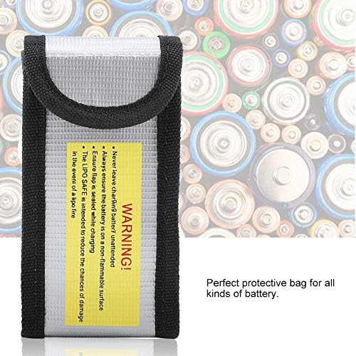 Bolsa de cobertura de proteção contra bateria, bolsa de tampa do carregador de bateria LIPO, resistência à alta temperatura