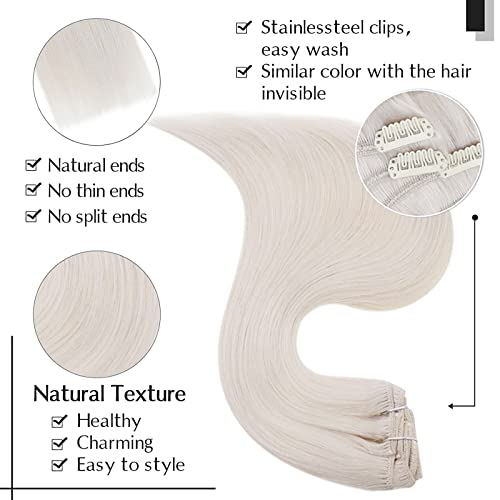 Salve mais compre [12 polegadas 1000 Clipe em extensões de cabelo + 1000 Extensões de cabelo de arame] Cabelo humano