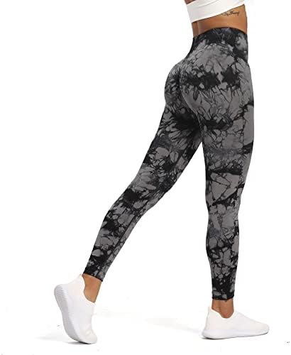 Aoxjox sem costura Leggging para mulheres Tommes de barriga de ativo Gym Gym Sport Sport Active Yoga Calças
