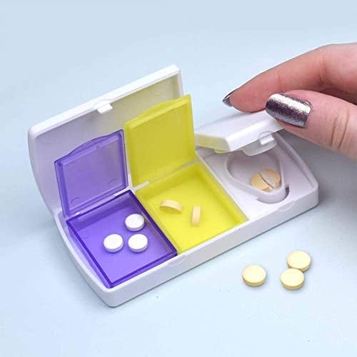 Caixa de comprimidos de 'família e mãe grávida' com divisor de comprimidos