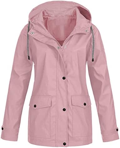 Capuz de capa de chuva Narhbrg para jaquetas plus size femininas capa de chuva sola com capuz elegante quebra -vento confortável