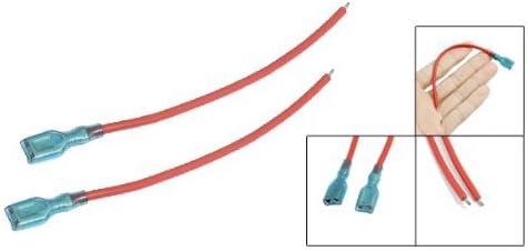 ONVAS 20 PCS 6,3mm Crimp Terminal Cable fêmea feminina conector de conector