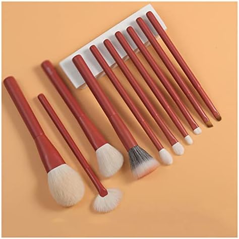 Brush Cosmético N/A 10 conjuntos de pincel de escova de sombra de escova de olho de sobrancelha escova de halo de halo único conjunto completo